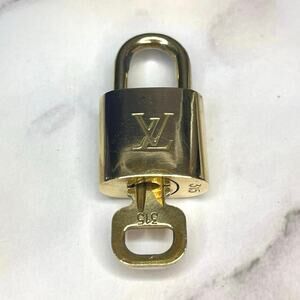 Authentic Louis Vuitton Brass Lock and Key Set - #315